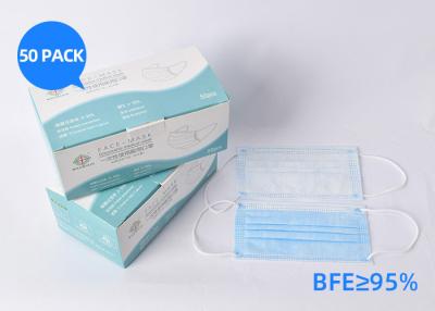 China Latex Free Earloop Disposable Surgical Face Mask Comfortable Wearing Skin Friendly for sale