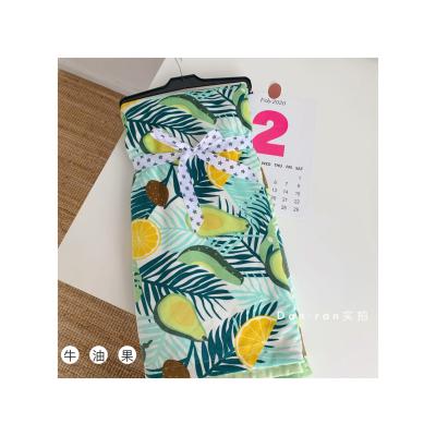 China PORTABLE Factory Wholesale High Quality Avocado Print Custom Small Kids Blanket for sale