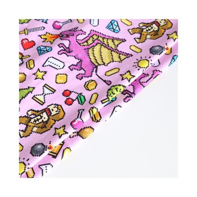 China Wholesale Comfortable Custom Stretch Cartoon Printed Fabric For Kids Clothes for sale