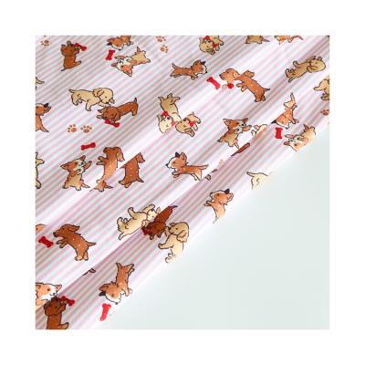 China Widely Used Stretch Special Design Cartoon Fabric Digital Printed Cotton Fabric For Kid Bed Sheets for sale