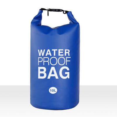 China Waterproof Outdoor Water Sport Boating Camping 10L PVC Swimming Waterproof Dry Bag Kayaking for sale