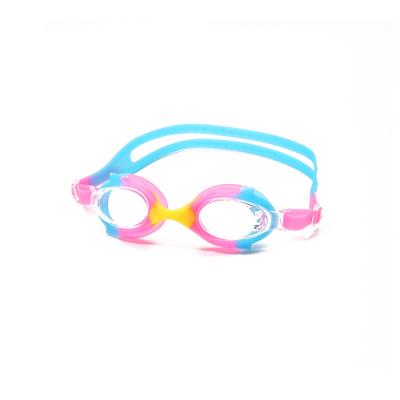 China Cute Swimming Goggles Anti Fog Protective Kids Anti Fog Swimming Goggles High Definition Silicone Glass Waterproof UV Swimming Goggles for sale