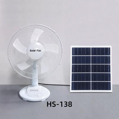 China 16 Inch 12V DC Solar Fan AC DC Solar Panel Fan Household Fanindoor Outdoor Solar Support Cheap Plastic Solar Rechargeable Fan for sale