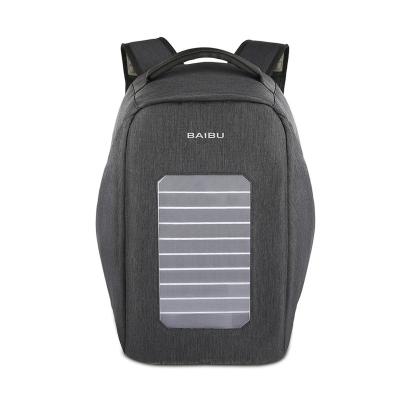 China Backpack Men Computer Anti-theft Backpack Travel Large Capacity Student Solar Filling Waterproof School Bag for sale