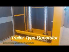 Portable Electric Trailer Type Generator 50Kw 65Kva For Construction Site