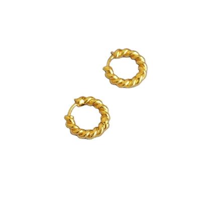 China Fashion Jewelry Hard Hot Selling Mini Earrings Brass Unique Statement Unisex Earrings For Women for sale