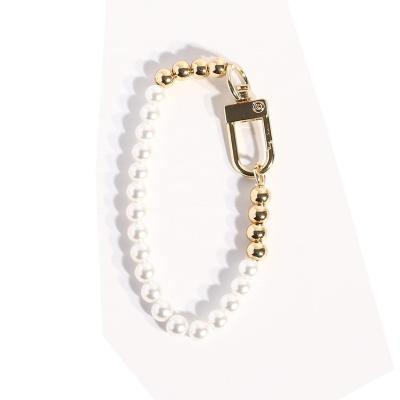 China Magnetic Clasp Sterling Silver Rose Gold Plated Crystal Pearls Hiphop Fashion Personality Bracelet for sale