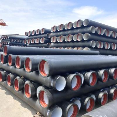 Chine ISO2531 150 mm Tuyaux en fer ductiles revêtus de ciment de classe C25 C30 C40 K9 DN80mm-DN2000mm à vendre