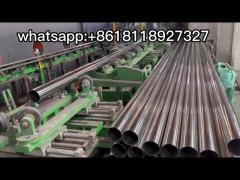 ERW Welded JIS 3459 SS Round Pipe Cold Rolled TP316 TP321 TP347h Boiler Tube