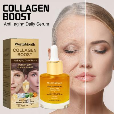 China Moisturizer West&Month Skin Care Anti Wrinkle Face Spot Essence Collagen Face Serum for sale