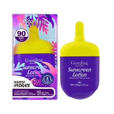 China 2023 New Arrival Sunscreen High Vitamin E Sun Protector Whitening Brighten Beauty Skin Care Sunscreen Lotion Cream for sale