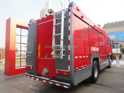 China Sinotruk chinese howo brand mini fire truck 8100*2496*3180 for sale