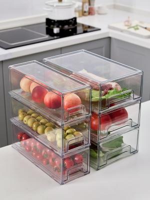 China Refrigerator Handle Plastic 4 Drawer Organizer Bpa Free for sale