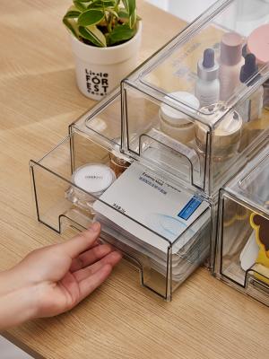 Chine Stackable Kitchen Oem Small Plastic Drawer Organizer With Pull Out Bin à vendre