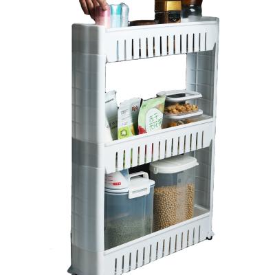 Chine Support faisant le coin en plastique en plastique se pliant de Shelf W13.5cm d'organisateur pour la salle de bains à vendre