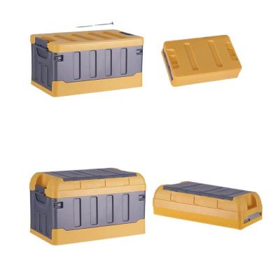 China 10kg 35 Litre Collapsible Storage Tote 35L Foldable Plastic Storage Box for sale