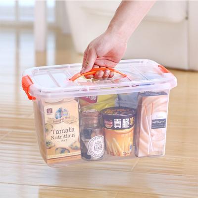 China 12L 18L 24L Clear Plastic Storage Bins Transparent Plastic Container Box for sale