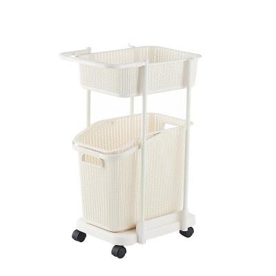 Κίνα Stackable 72cm πλαστικό πλυντήριο 2 σειρών παρακωλύουν με τις ρόδες προς πώληση