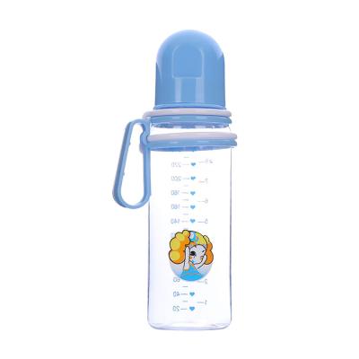 China High Quality China Supply BPA Free Right PC Plastic Baby Bottle 240ml For Baby With Handle for sale