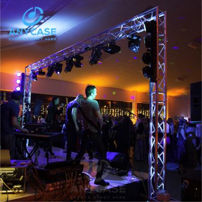 China Lightweight Customized 1.5m Mobile Music Show DJ Set Up Stage Truss System For Background for sale