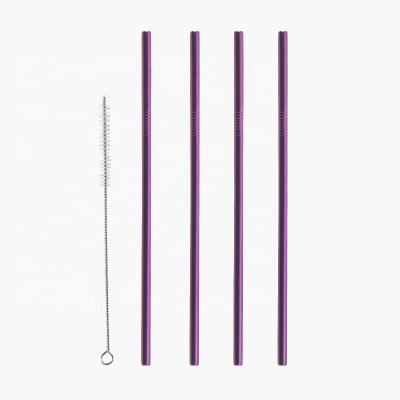 China Custom Wholesale Reusable Disposable Stainless Steel Drinking Straws With Case And Cleaning for sale