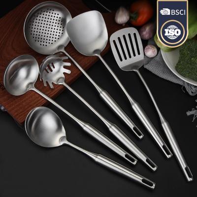 China Wholesale Viable Matt Polish Kitchen Accessories Customized Logo Cooking Utensil Set for sale