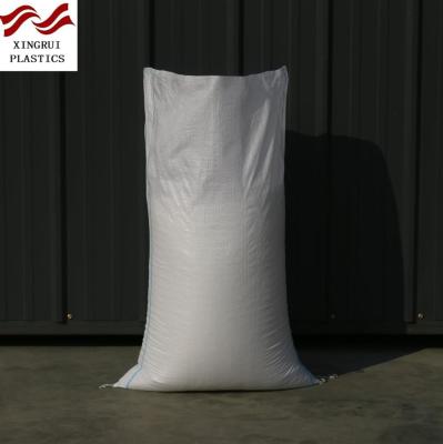 China New Recyclable White Polypropylene Woven Sack Grain Sack Flour Sack 50KG Bag for sale