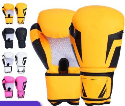 China Weight Lifting/Boxing/Gym Wholesale Cheap Price Professional Custom Gym Training Leather Boxing Gloves Anti-tearing PU Gloves Boxing for sale