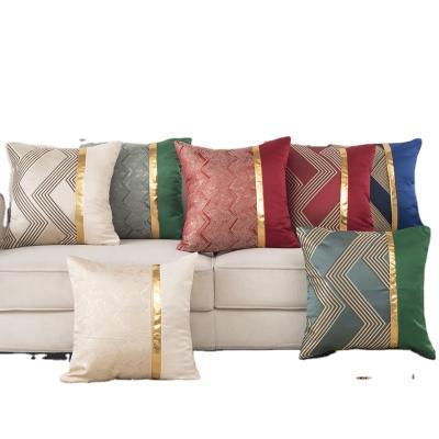 China Automotive Fashion Modern Geometric Luxury Jacquard Texture Throw Pillow Covers,Home Decor Cushion Cases For Couch Sofa for sale