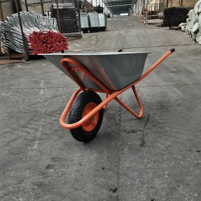 China Cheap And Durable Metal Use Heavy Duty Garden Construction Wheelbarrow WB6418 Factory Price for sale