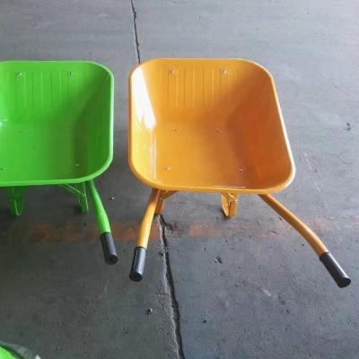 China Plastic power wheelbarrow WB6400 for sale yellow green plastic wheelbarrow wheelbarrow garden hand cart garden hand truck china factory price for sale