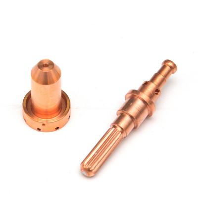 China BLACK WOLF Plasma Cutter Copper Nozzle and Electrode Compatible for PCH THERMAL M 120 XT300 SL60 SL100 for sale