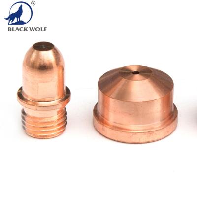 China A141 BLACKOUT WOLF Plasma Cutting Torch Nozzle and Electrode Compatible for Trafimet A141 A140 CB150 for sale