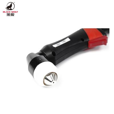 China BLACK WOLF BW125 air cooled torch and machine plasma cutting hand torch 14mm2 for sale