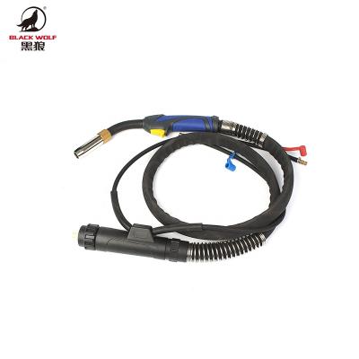 China Water Cooled ECU BLACK WOLF 605D MIG Torch Gun Compatible For Binzel Type for sale