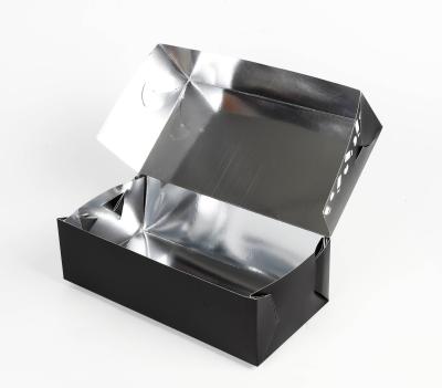 China Disposable Hot Cold Black Cardboard Take Out Food Box Sushi Cookie Box Packaging for sale