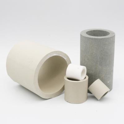 China Acid Resistant Ceramic Raschig Ring Column Packing 16mm 25mm 38mm 50mm for sale