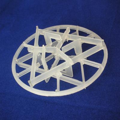 China Plastic Snowflake Ring Random Packing 90mm For Environmental Scrubbers and Strippers for sale