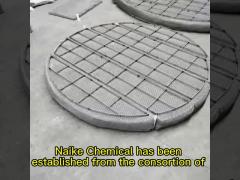 Demister Mesh Pad Mist Eliminators For Distillation Column Knockout Drum Demister