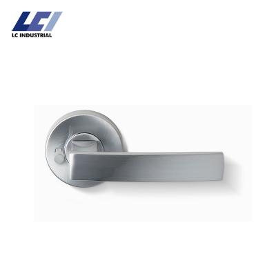 China 48-50mm Thickness Factory Door Direct Offset Door Handle Hardware Zinc Alloy Door Lock Handle for sale