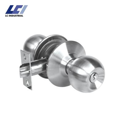 China 48-50mm Door Thickness Professional Made Ball Knob Lock Set Handle High Quality Bath Interior Bedroom Door Lever for sale