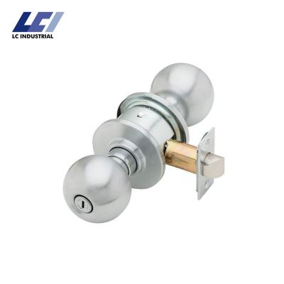 China 48-50mm Door Thickness Door Lock Supplier Ball Knob Cylindrical Lock Set Interior Lock Privacy Function Toilet Bathroom Application for sale