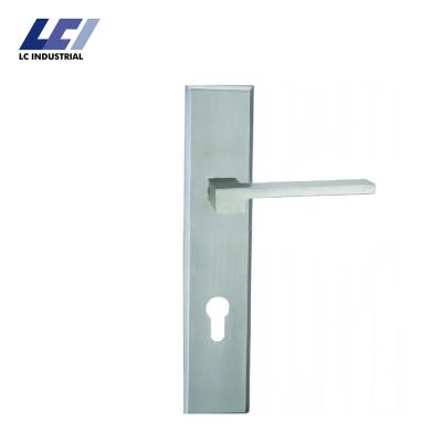 China To operate modern lockcase stainless steel plate S.S.304 material metal along with stainless steel door lever handle for sale