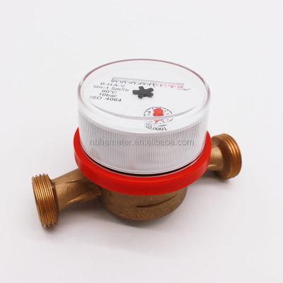 China Brass Single Jet Brass Water Meter for sale