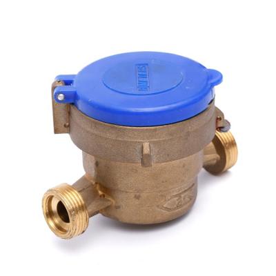 China High Performance Jet Dry Type Single Brass Water Meter for sale