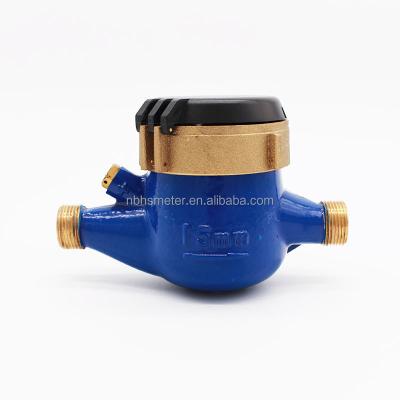 China Domestic Dry Multi Brass Water Meter Jet Class B Water Meter for sale