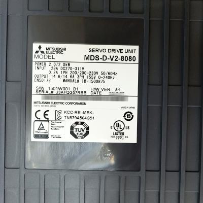 China Mitsubishi CNC New Original Mitsubishi Machinery MDS-D-V2-8080 AC Servo Drive 100% for sale