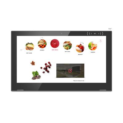 China 15.6 inch Android Tablet PC Speaker with RK3399 IPS Panel POE, NFC, RFID Optional for sale