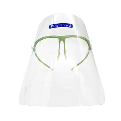 China Personal Protective Equipment Protective Face Mask With Frame Safety Glasses Face Shield for sale