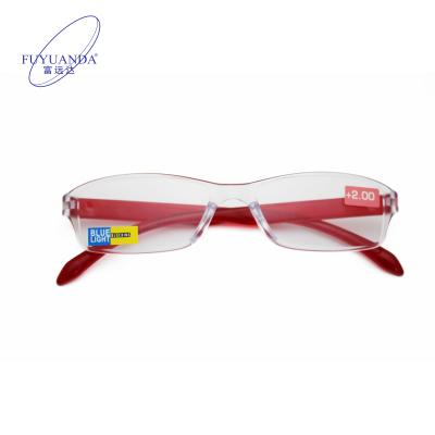 China Wholesale Slim Designe Reading Glasses Clear Printing Purple Yellow Green Custom White Customized for sale